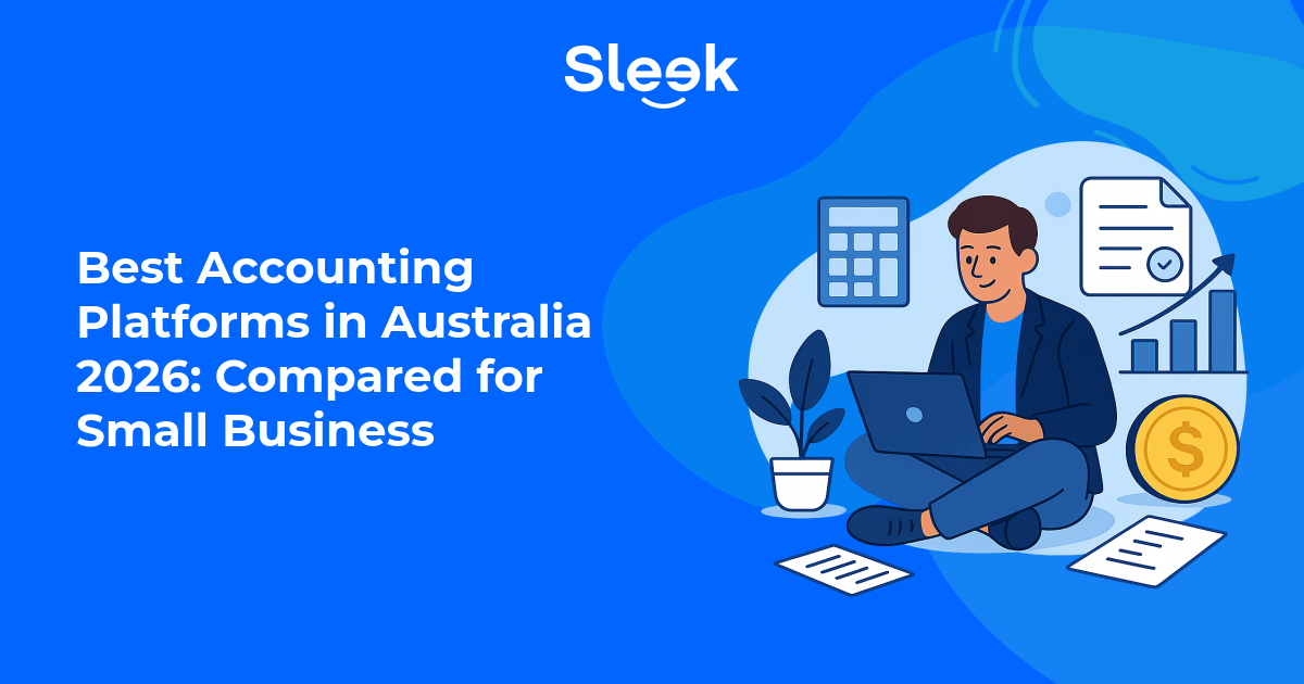 a small business owner comparing accounting platforms on a laptop at a tidy desk