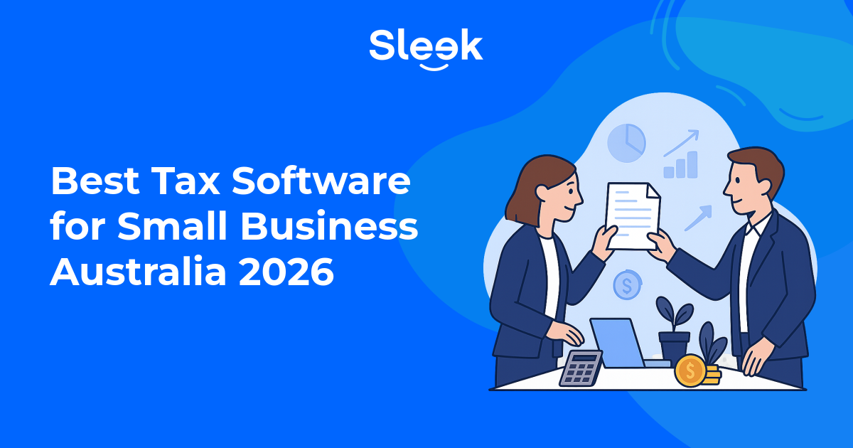 a small business owner weighing tax software against a registered tax agent at a desk