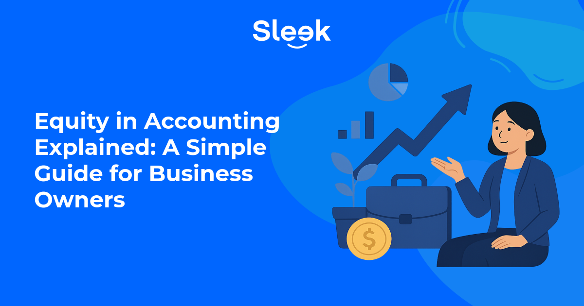 a business owner reviewing a balance sheet to understand equity