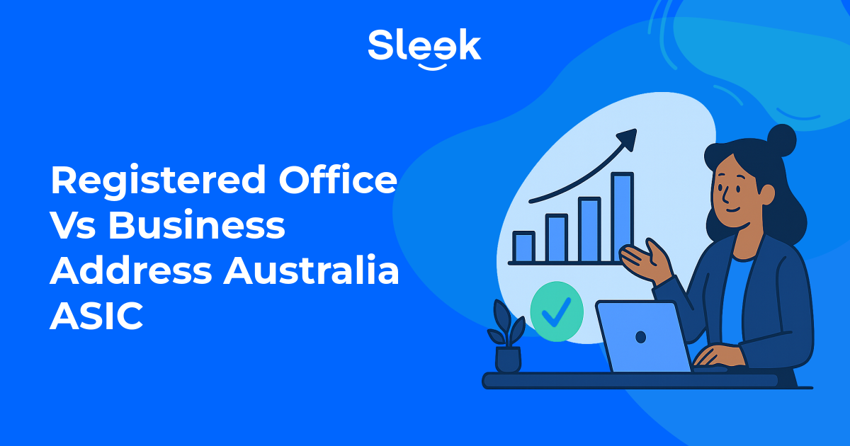 flat editorial illustration two australian office doorways side by side one marked with an official government envelope one marked with