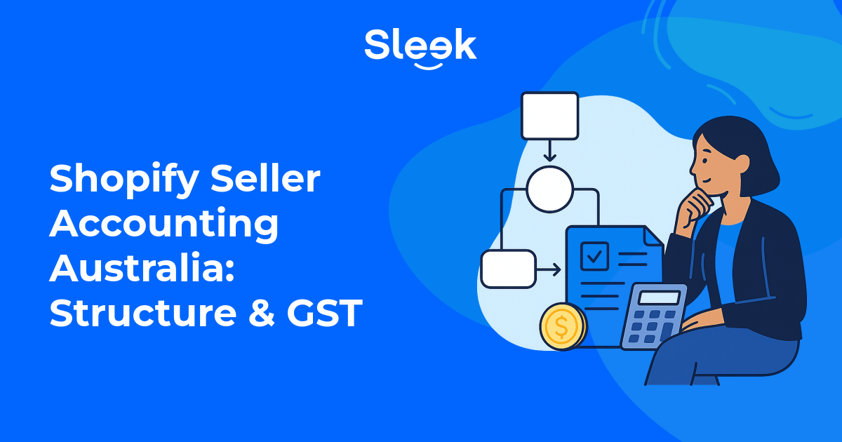 shopify seller accounting australia illustration
