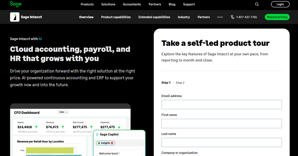 Sage 50cloud – Best accounting software for Established Businesses Needing Desktop Options