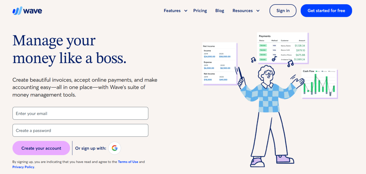 Wave – Best Free Accounting Software for Startups
