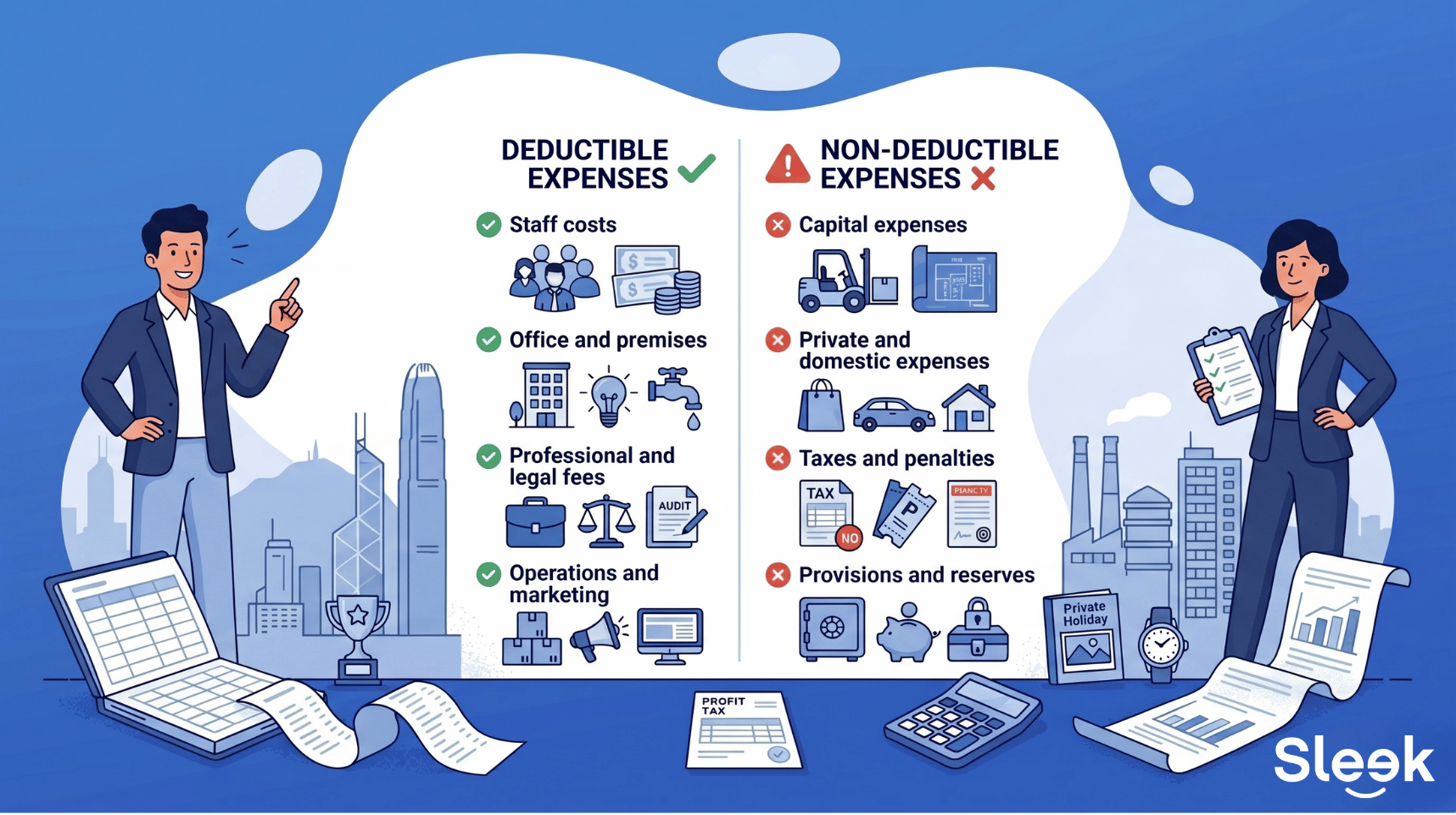 Deductible and Non-Deductible Business Expenses in Hong Kong