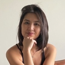 woman looking at camera