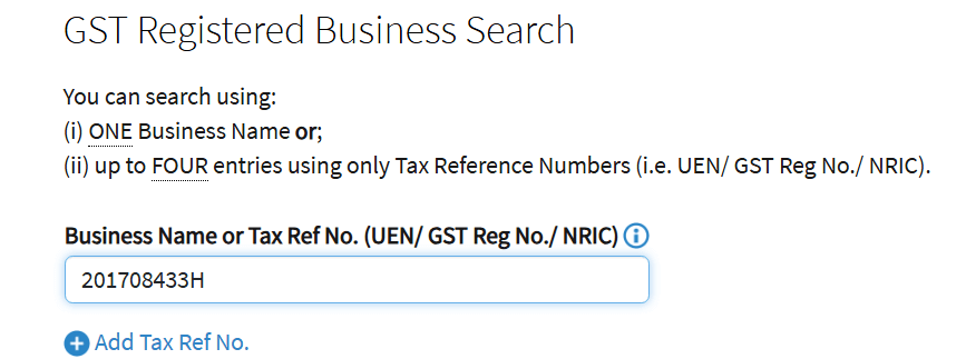 GST registration check