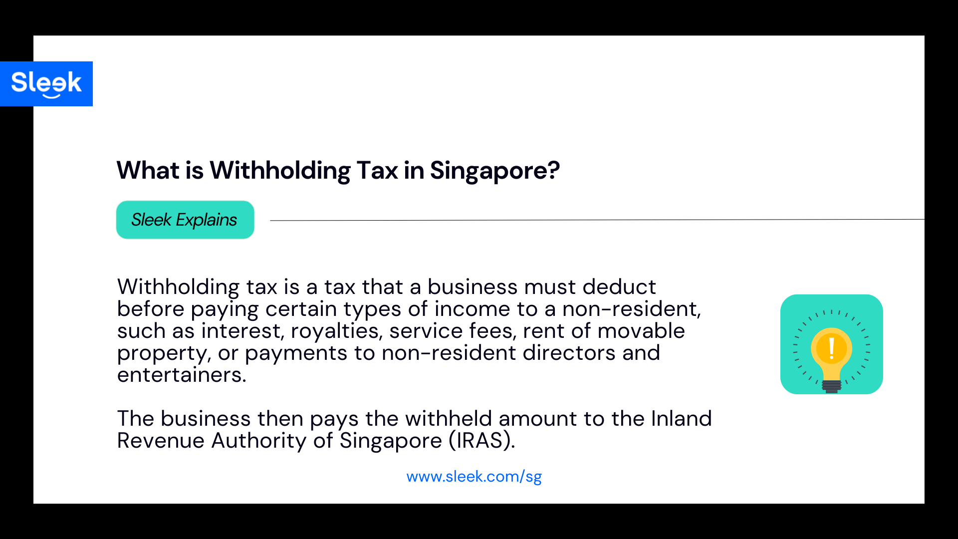 What is Withholding Tax in Singapore