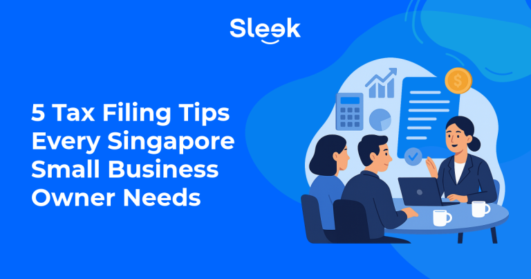 tax filing tips singapore small business illustration