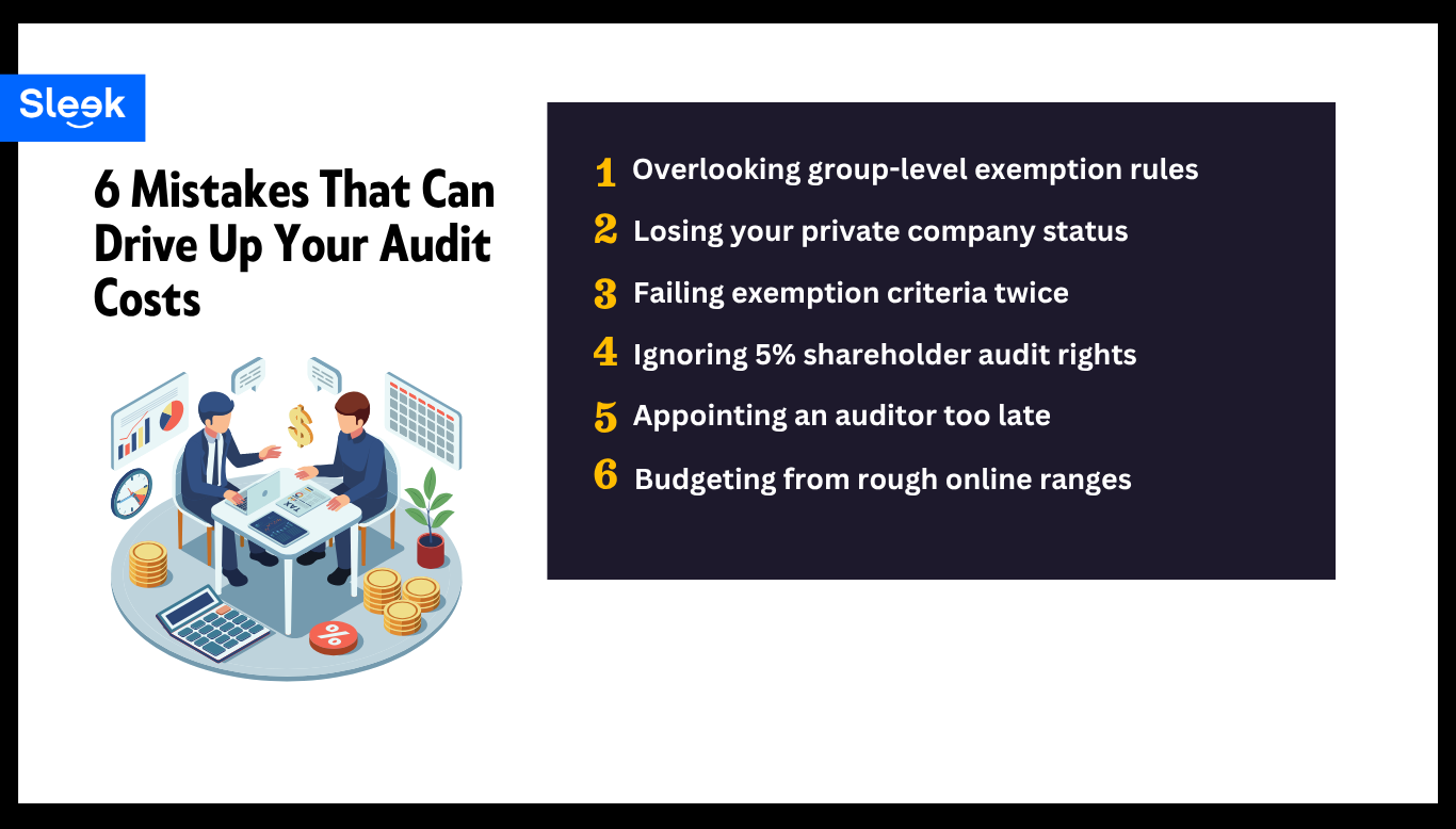 Mistakes that can add up your Audit cost in Singapore