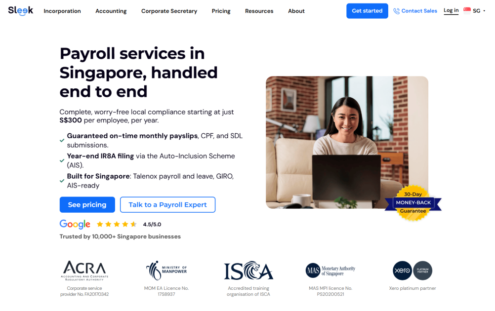 #1 Sleek Payroll Services: 5 Best Payroll service provider Singapore