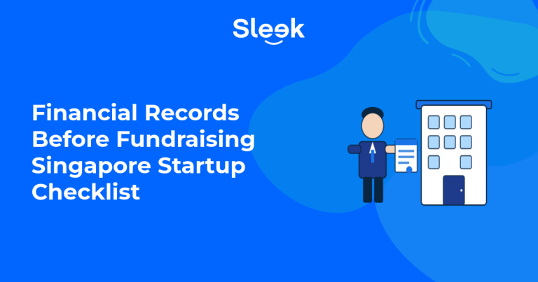 financial records before fundraising singapore startup illustration
