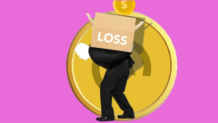 losing money graphic