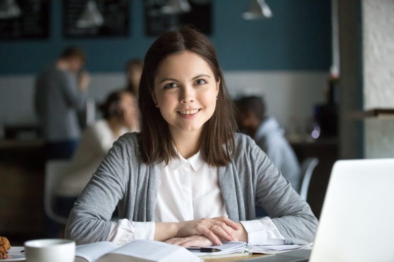 woman on her laptop