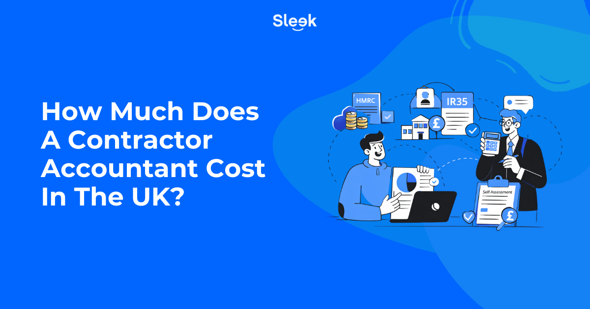 How much does a contractor accountant cost in the UK illustration with HMRC documents, IR35 paperwork and accounting calculator