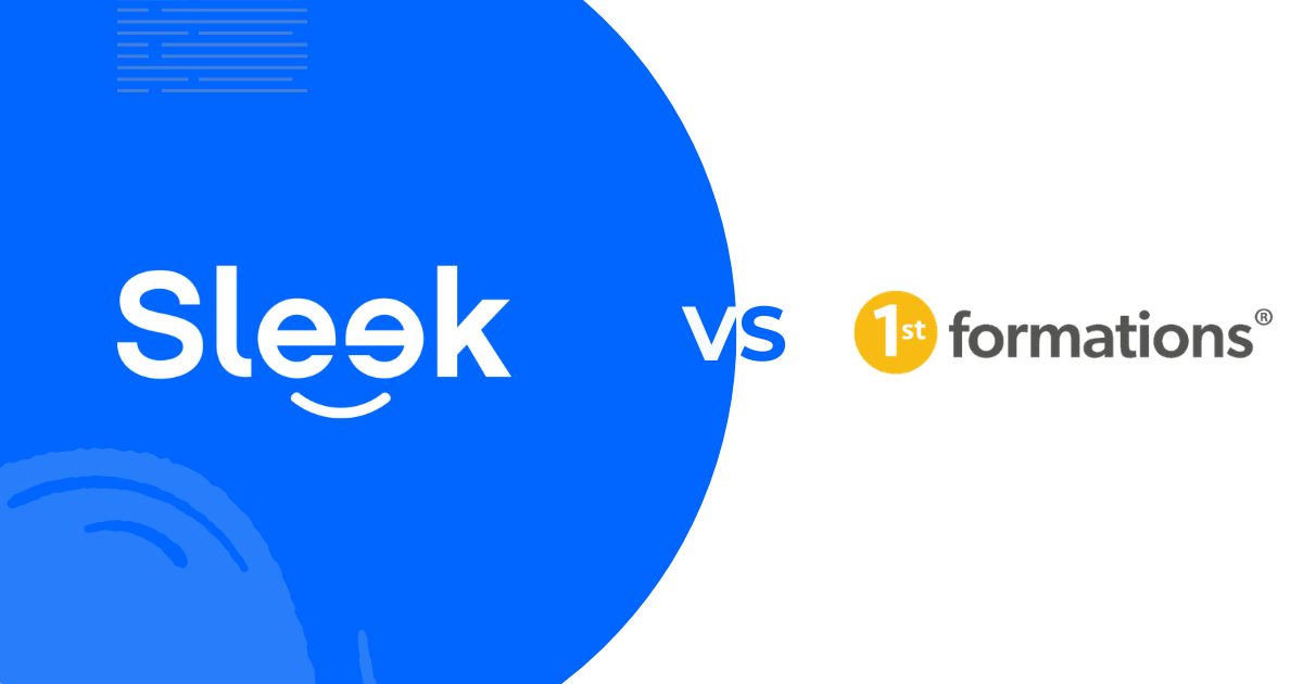 Sleek vs 1st Formations – company formation and accounting services comparison