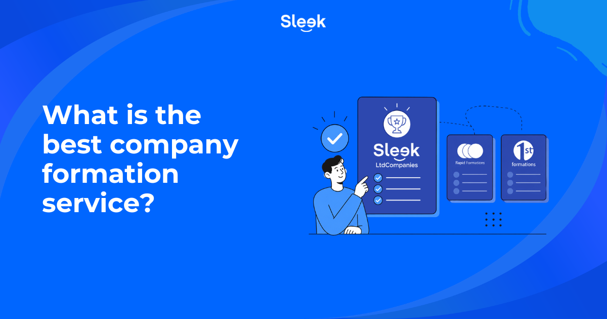 Best company formation services comparison graphic ranking Sleek LtdCompanies against Rapid Formations and 1st Formations