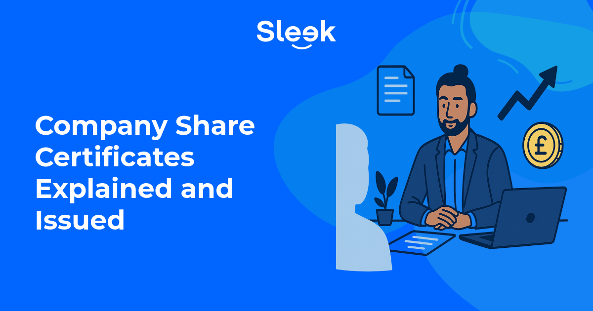 company share certificate illustration