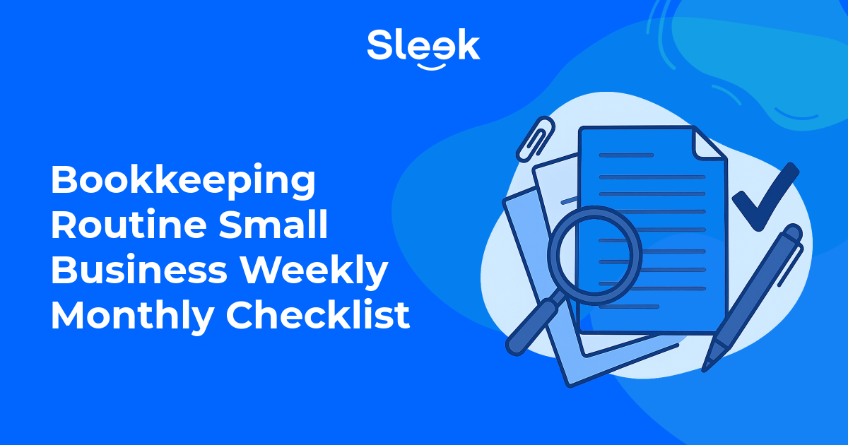 bookkeeping routine small business illustration